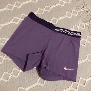 Lavender Nike Pro Shorts